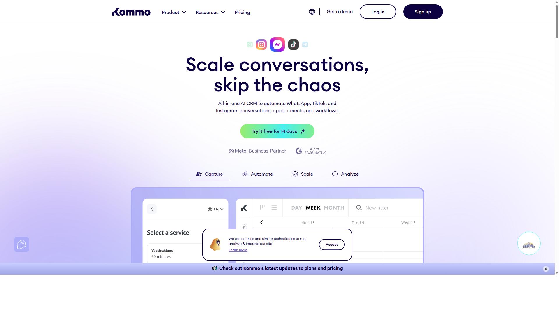 Kommo website