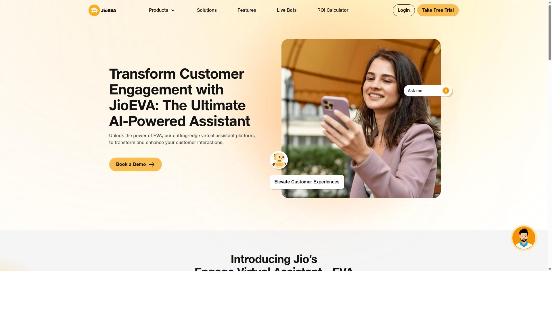 JioEVA website