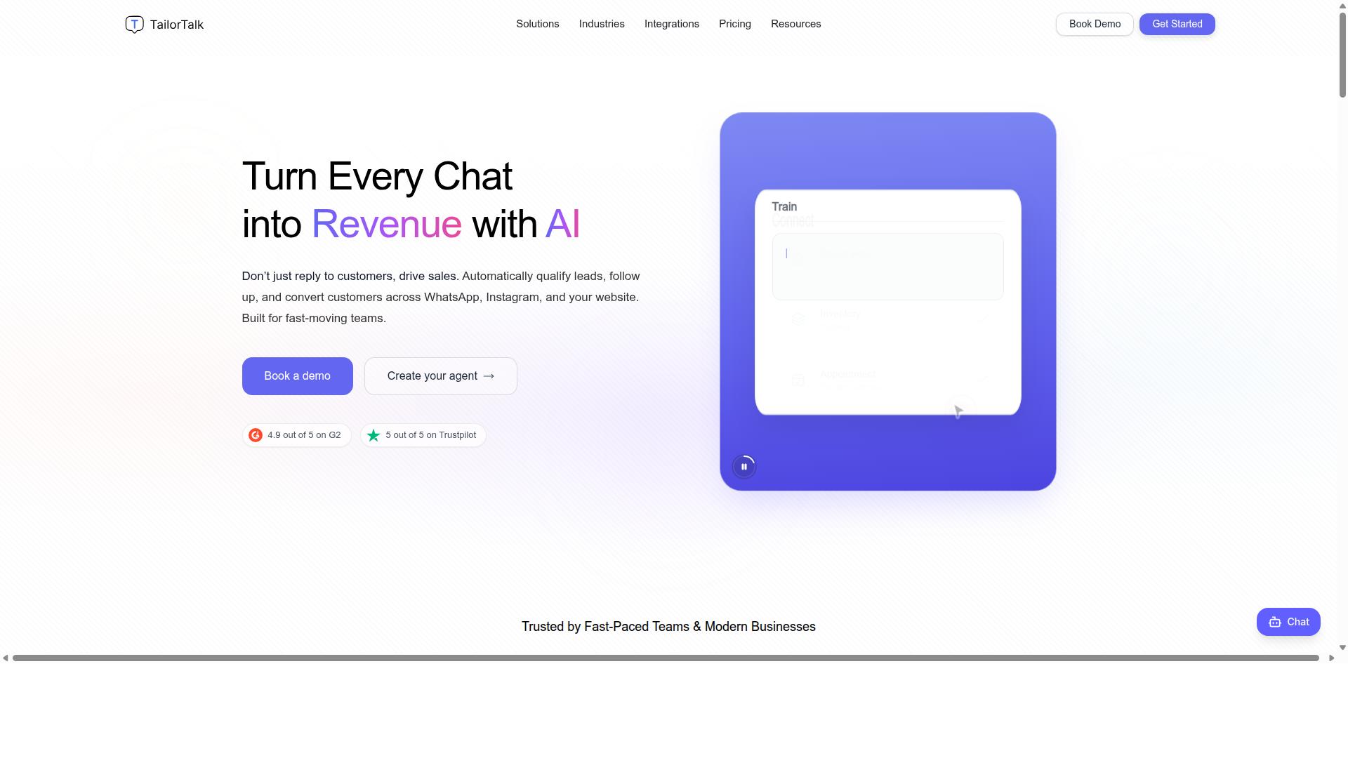 TailorTalk website