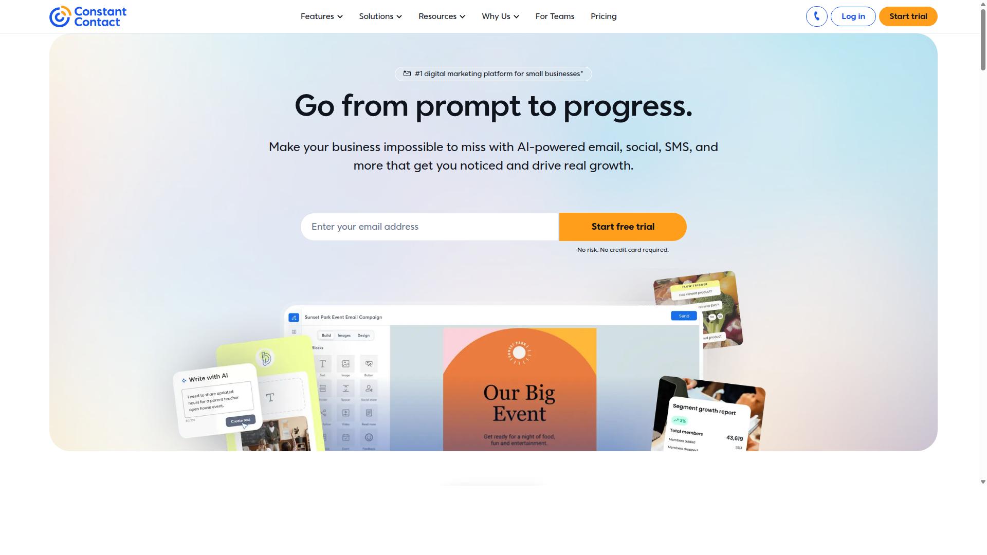 Constant Contact website