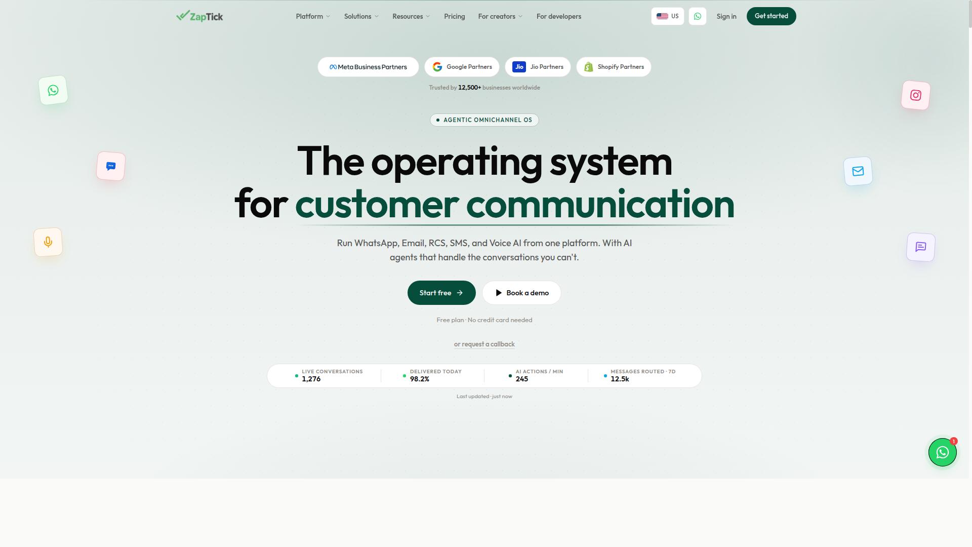Zaptick website