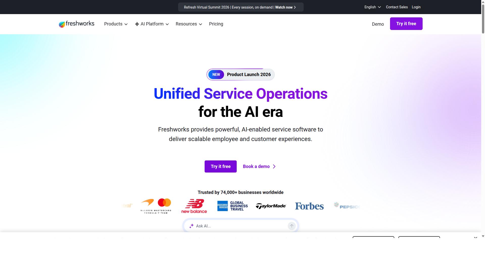 Freshdesk website