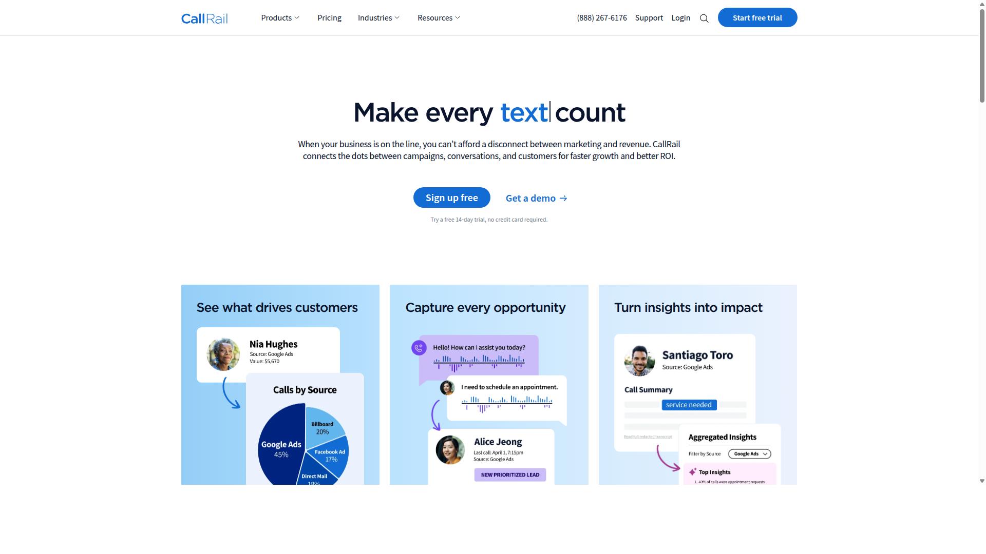 CallRail website