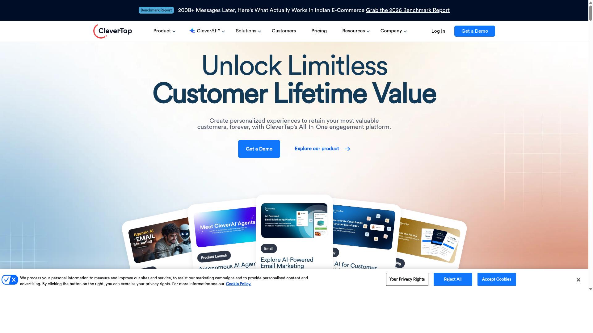 CleverTap website