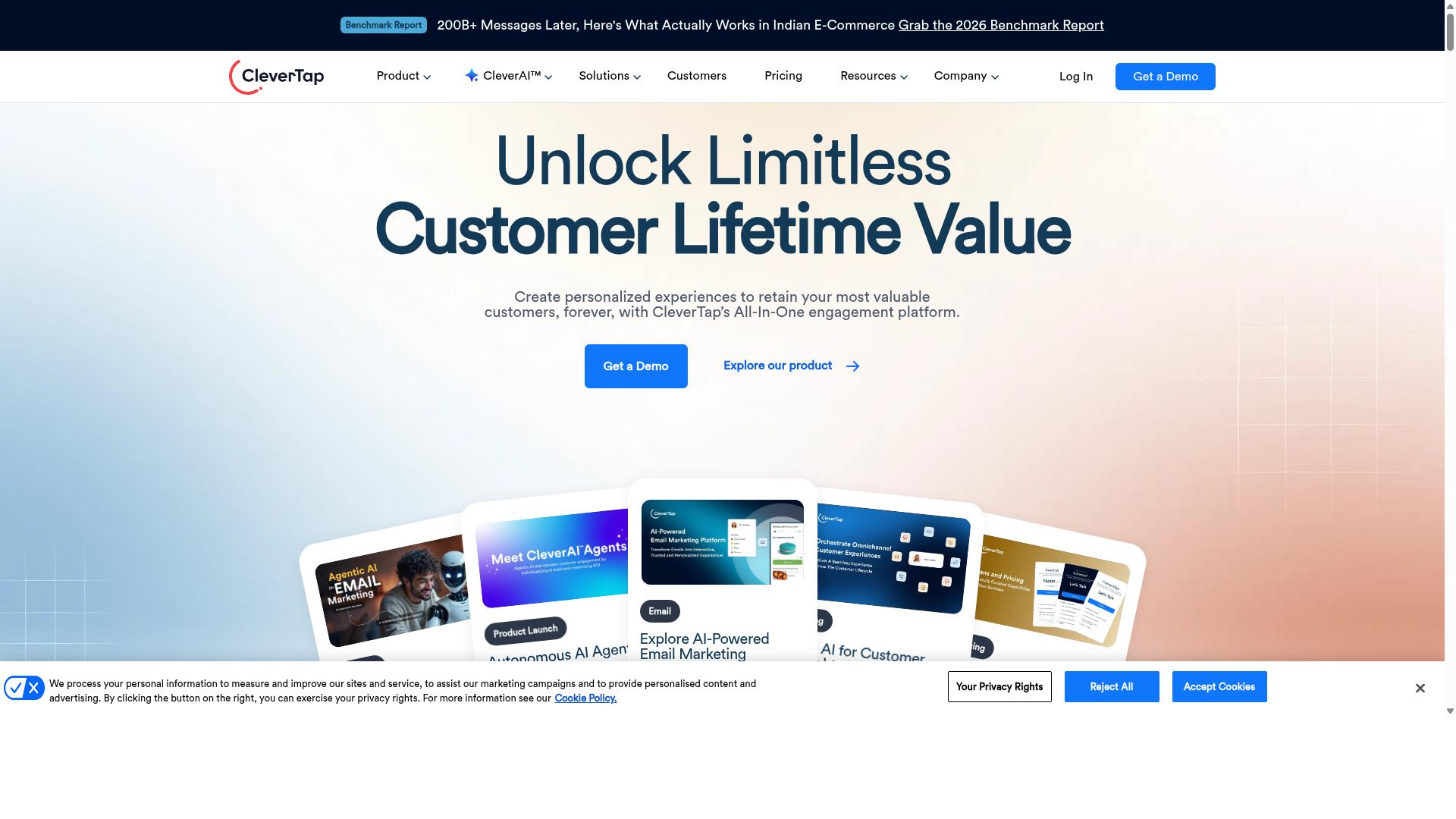 CleverTap website