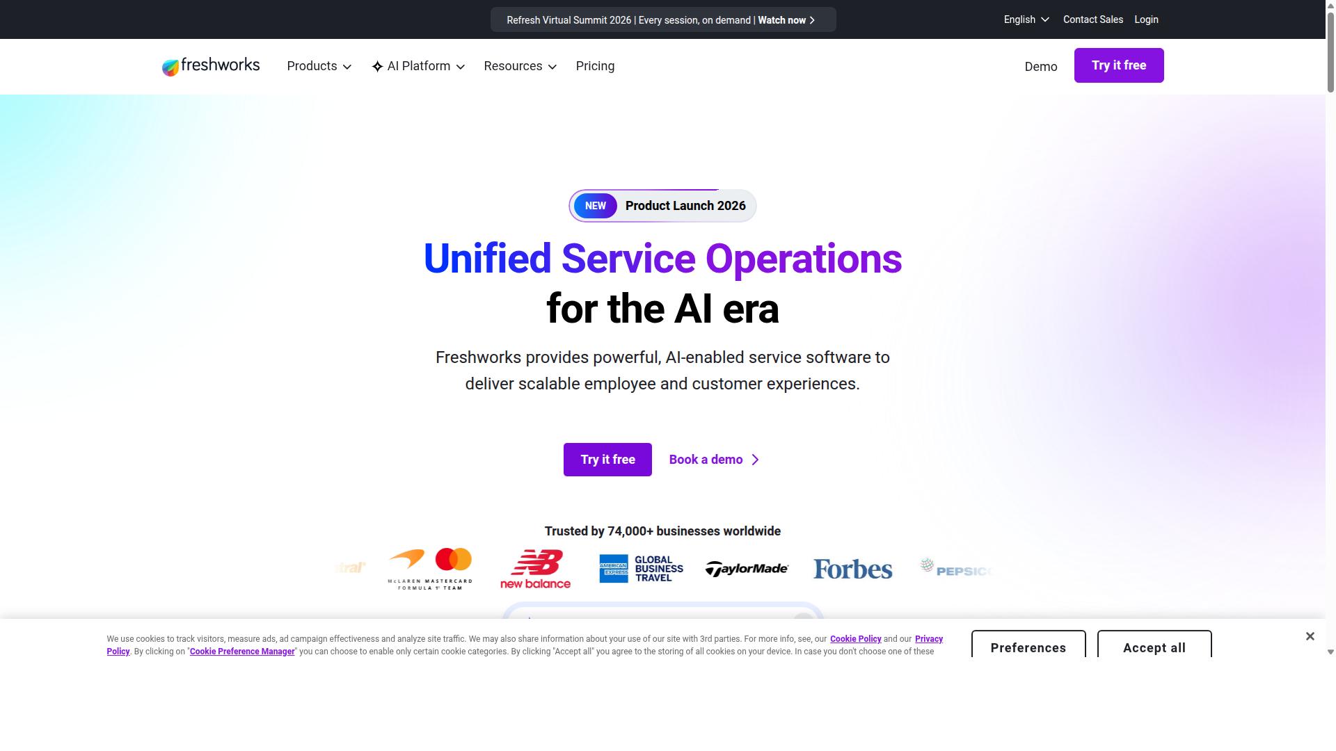 Freshdesk website