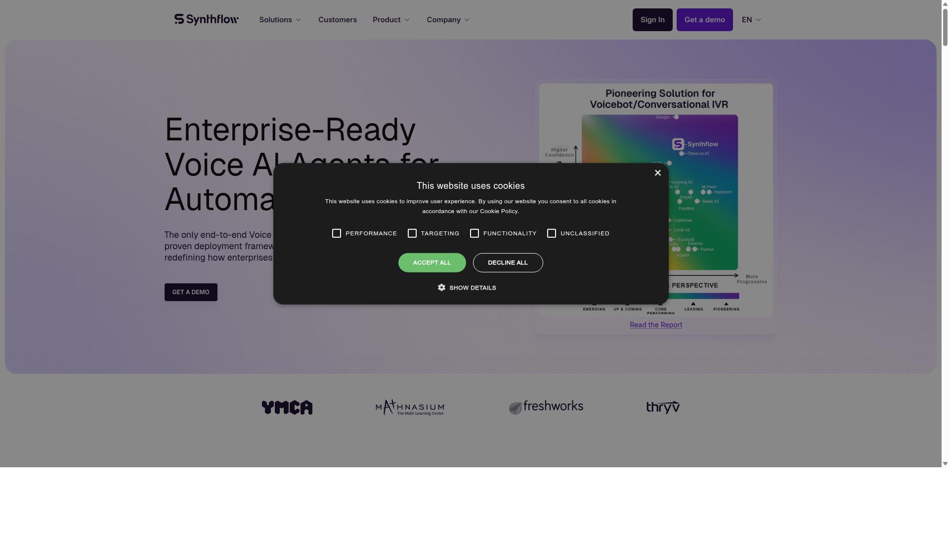 Synthflow website