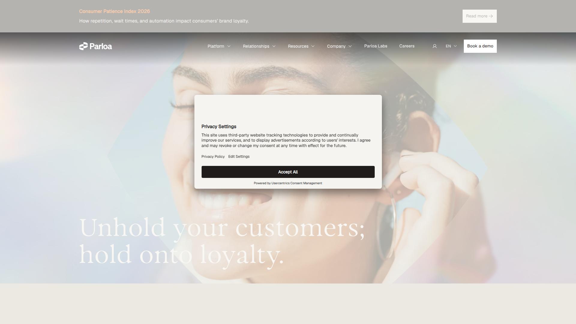 Parloa website