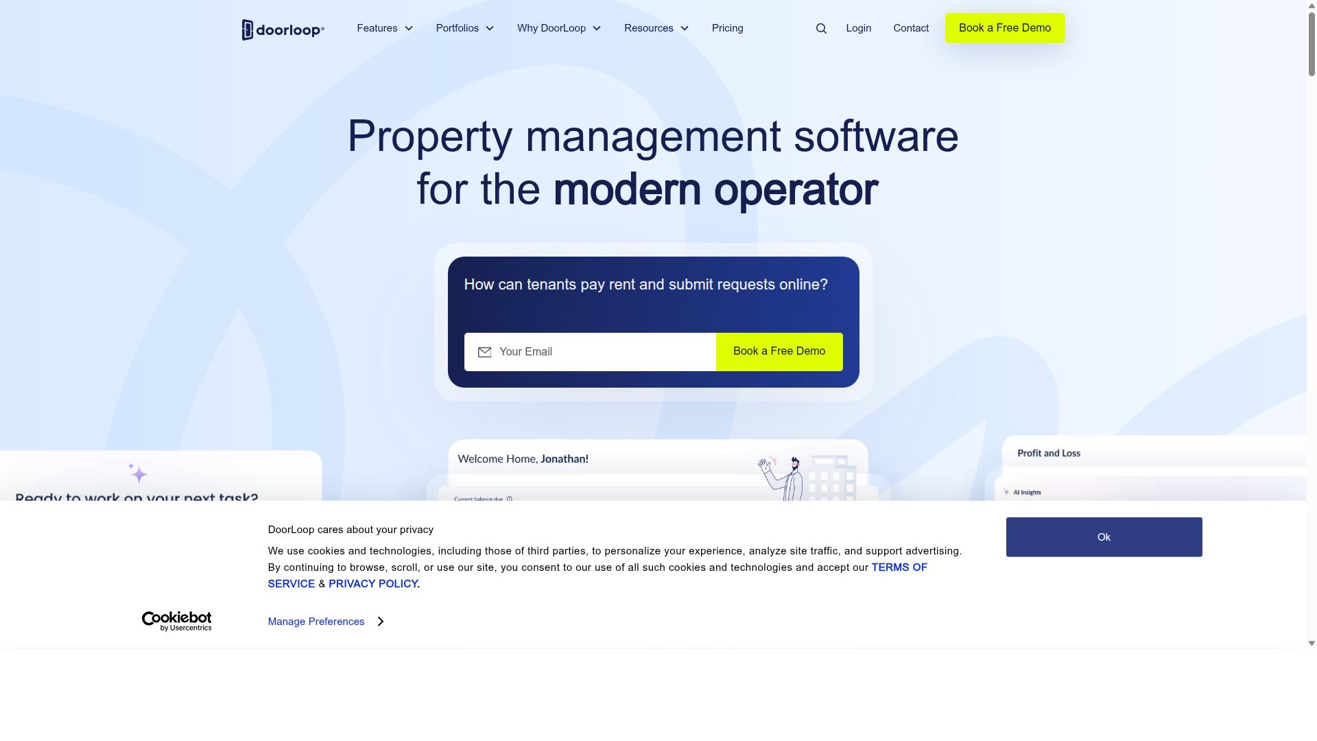 DoorLoop website