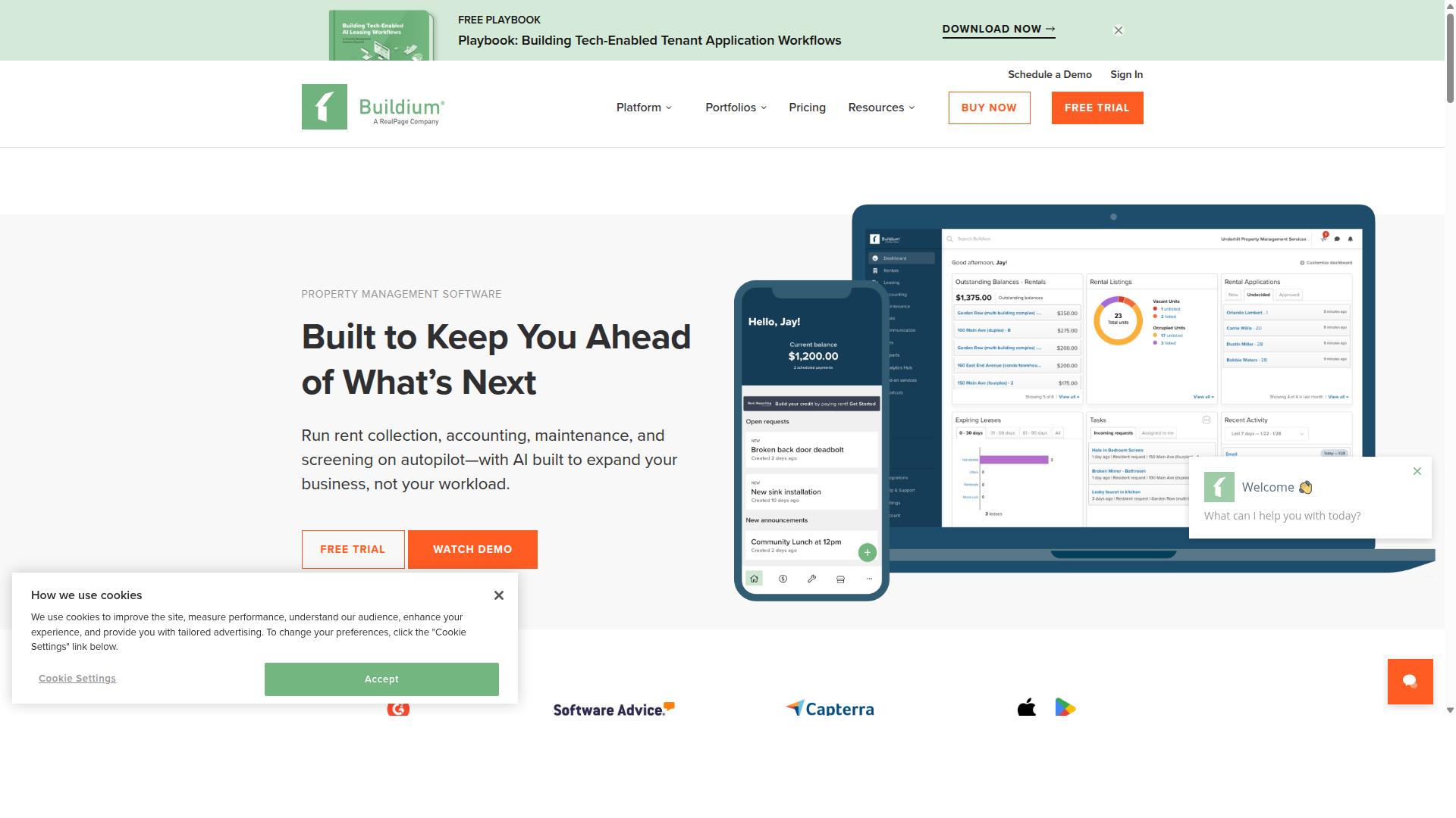 Buildium website