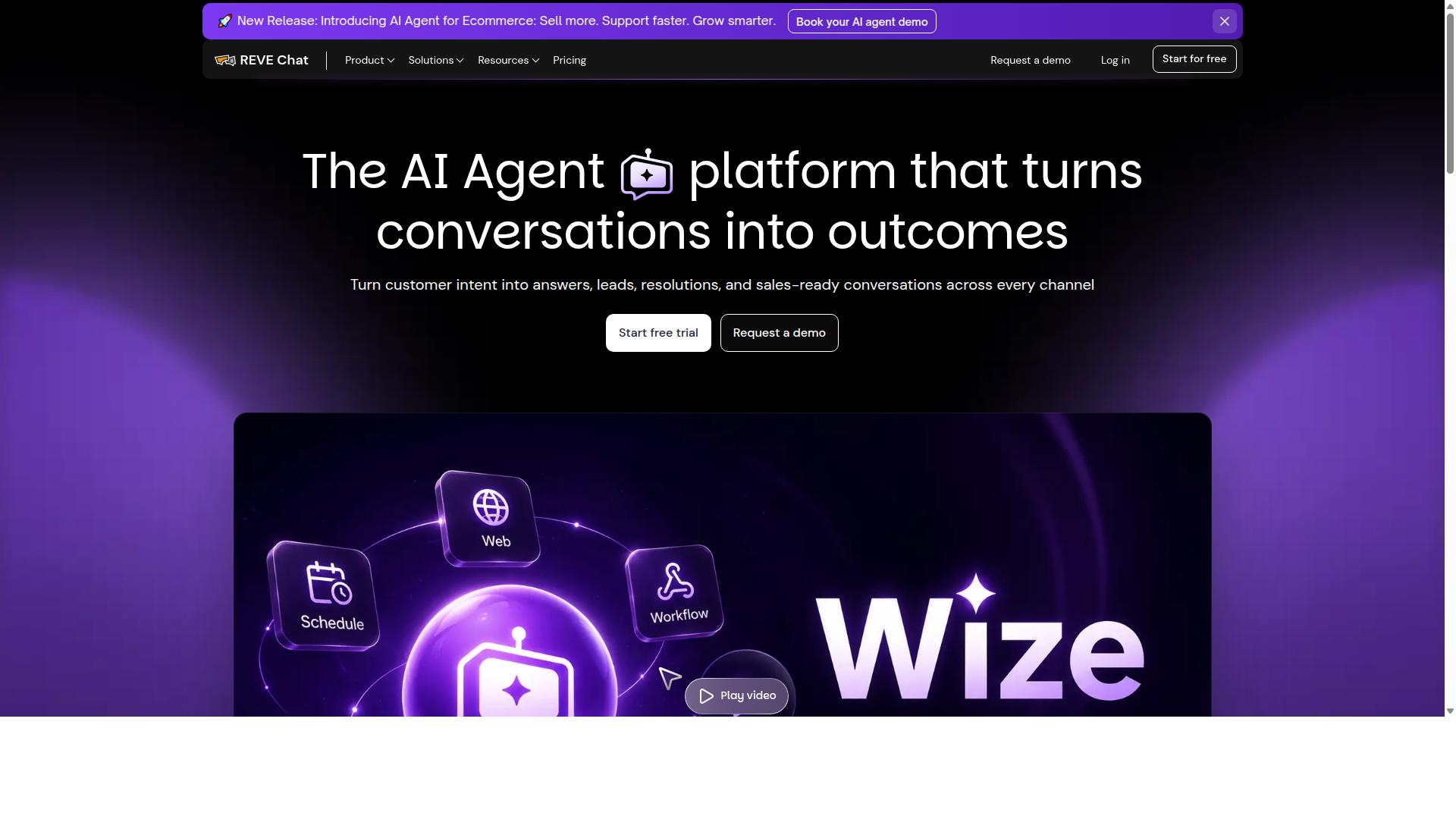 REVE Chat website