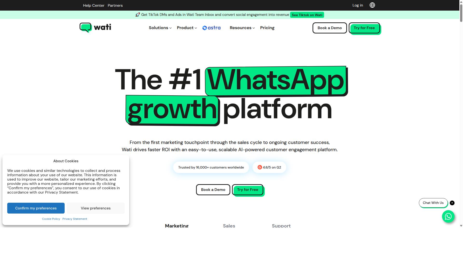 Wati website