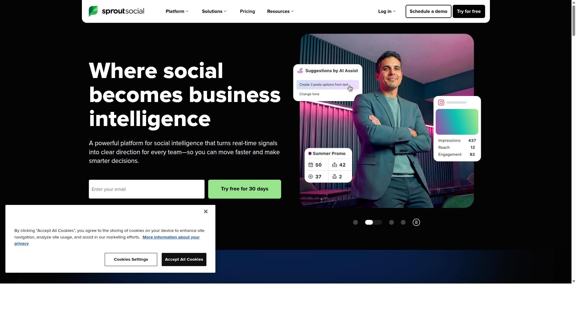 Sprout Social website
