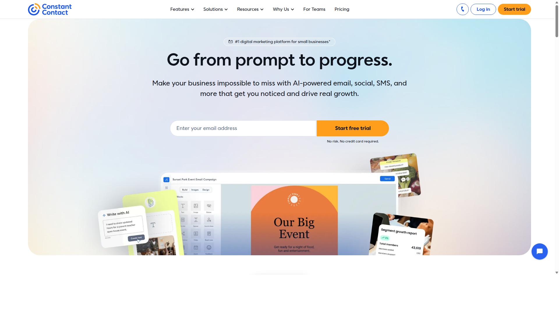 Constant Contact website