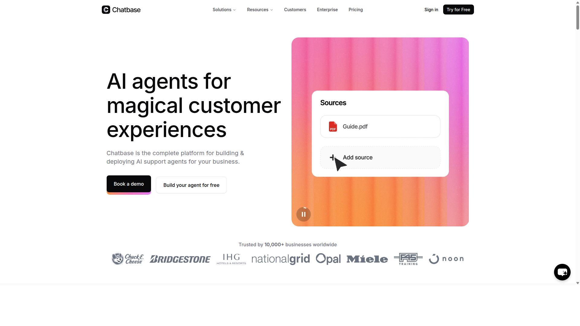 Chatbase website
