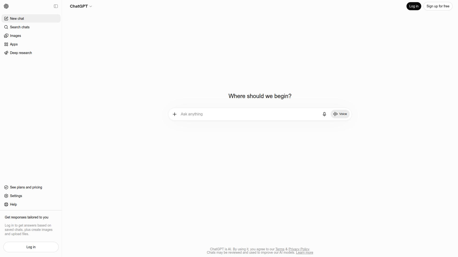 ChatBot website