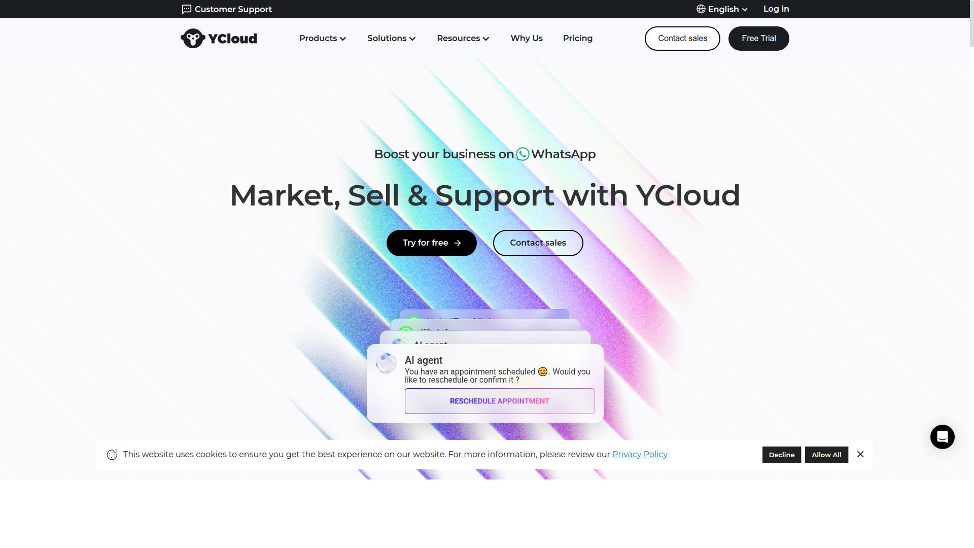 YCloud website