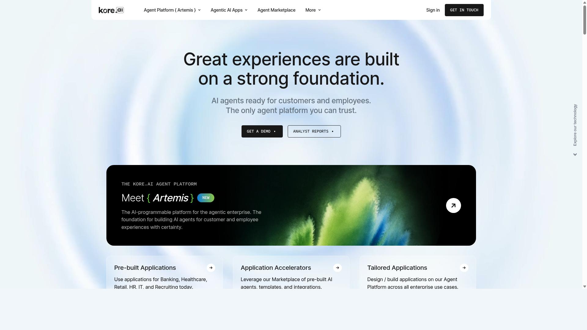 Kore.ai website
