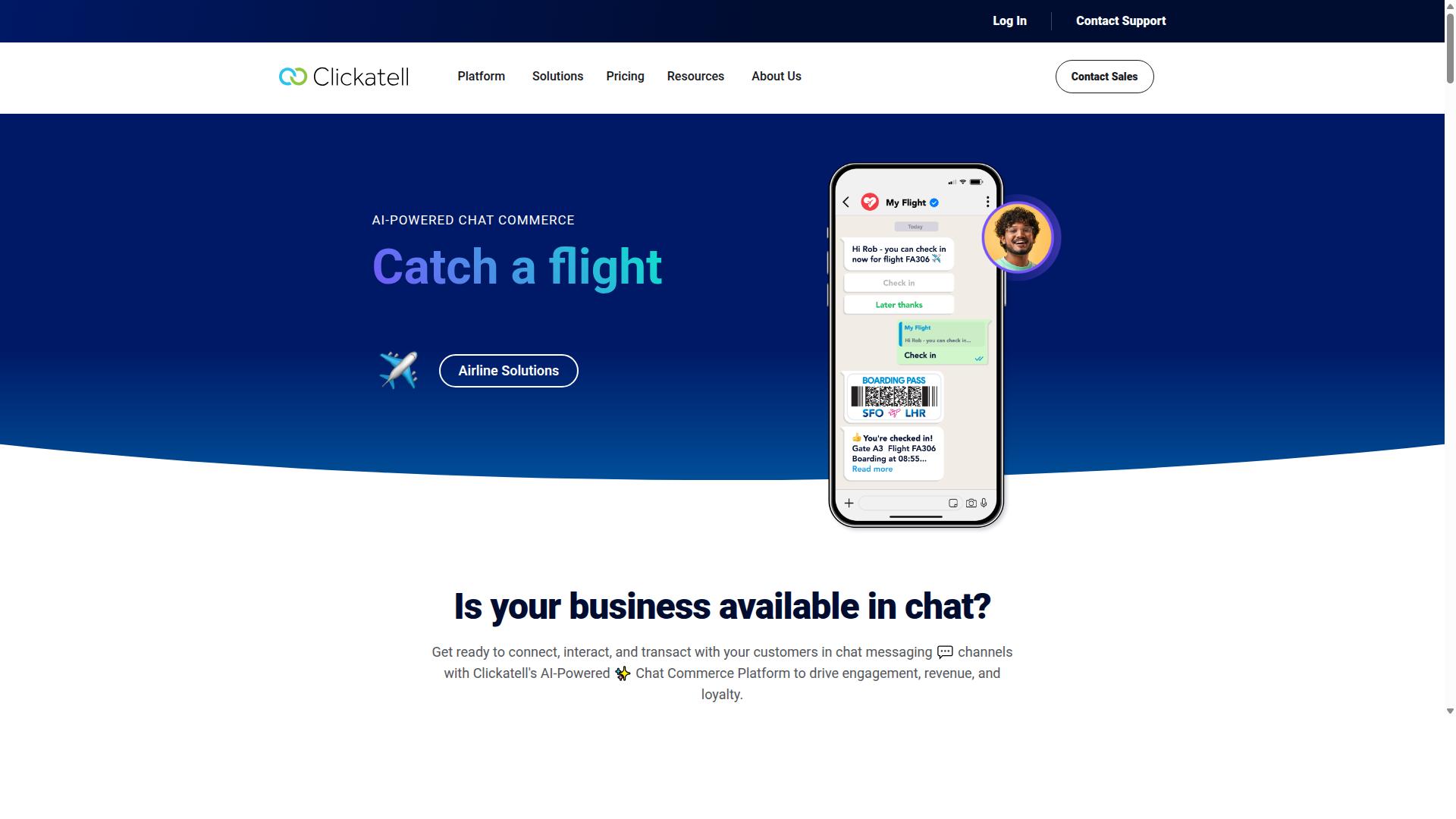 Clickatell website