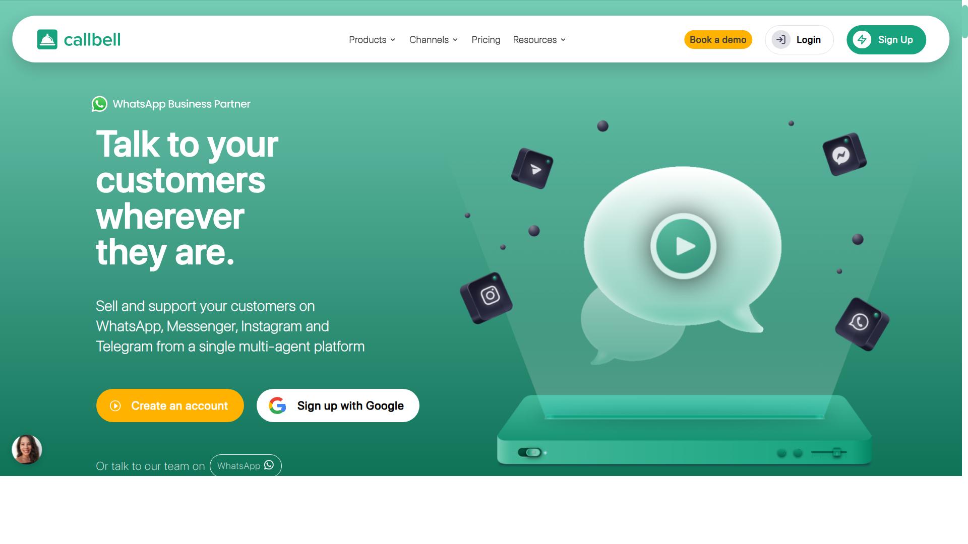 Callbell website