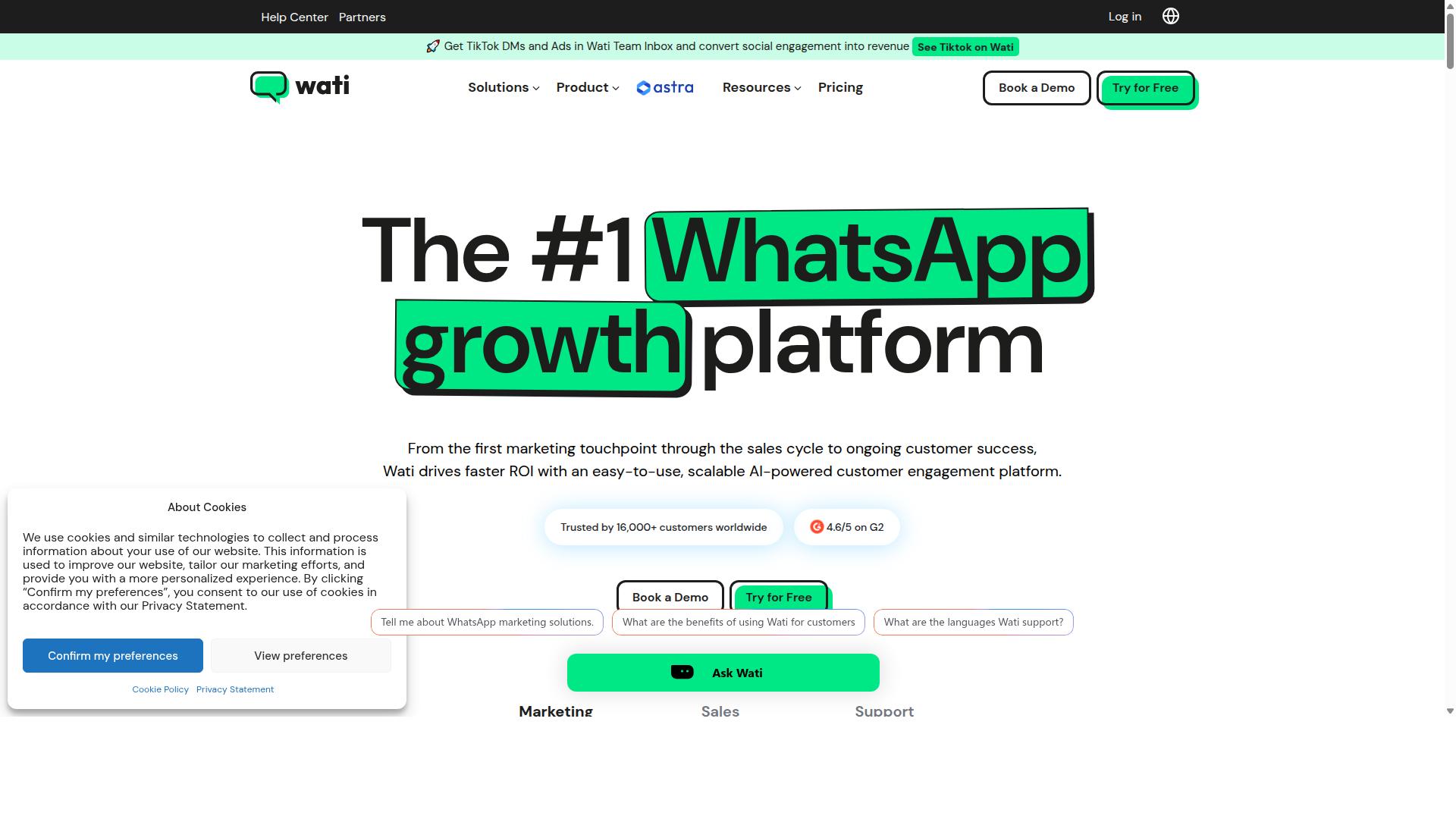 Wati website