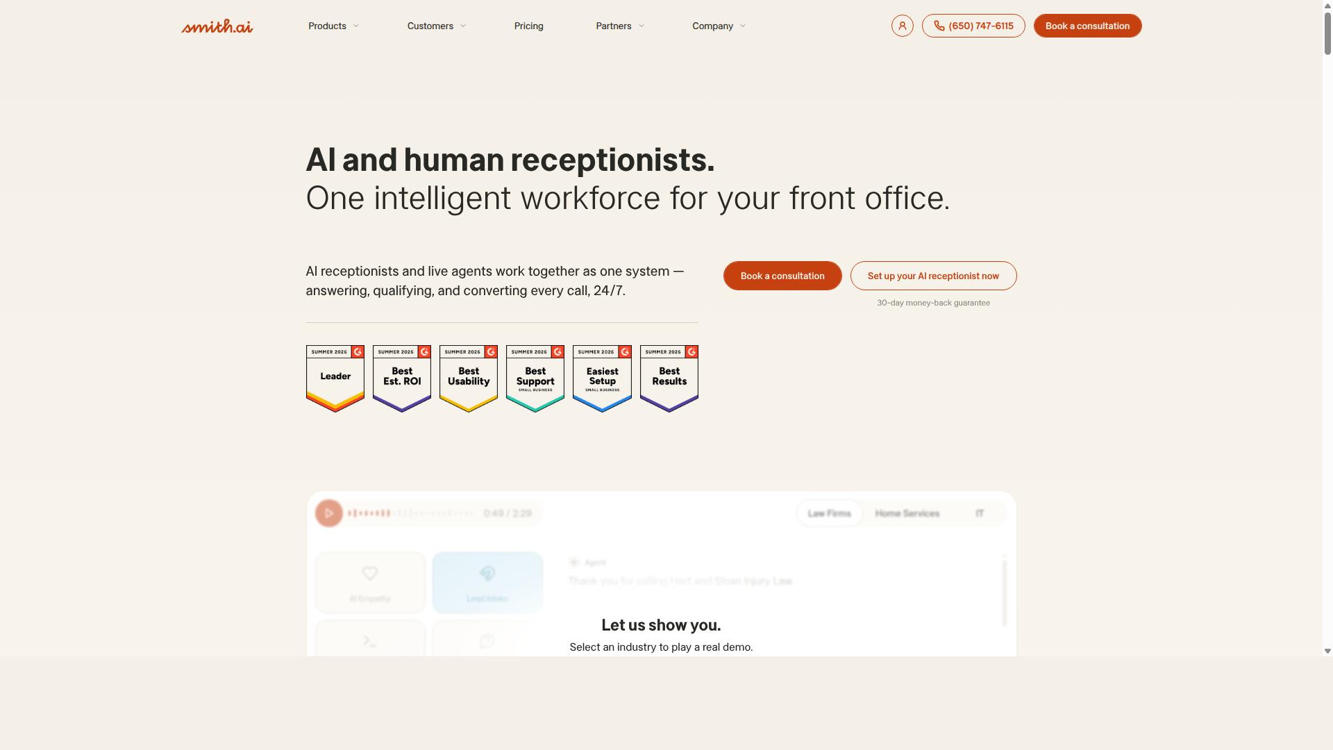 Smith.ai website