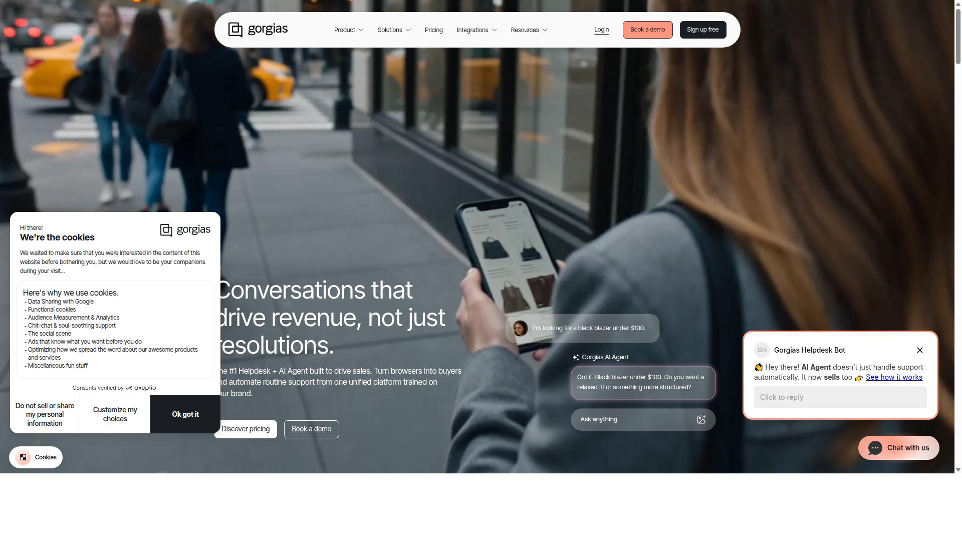 Gorgias website