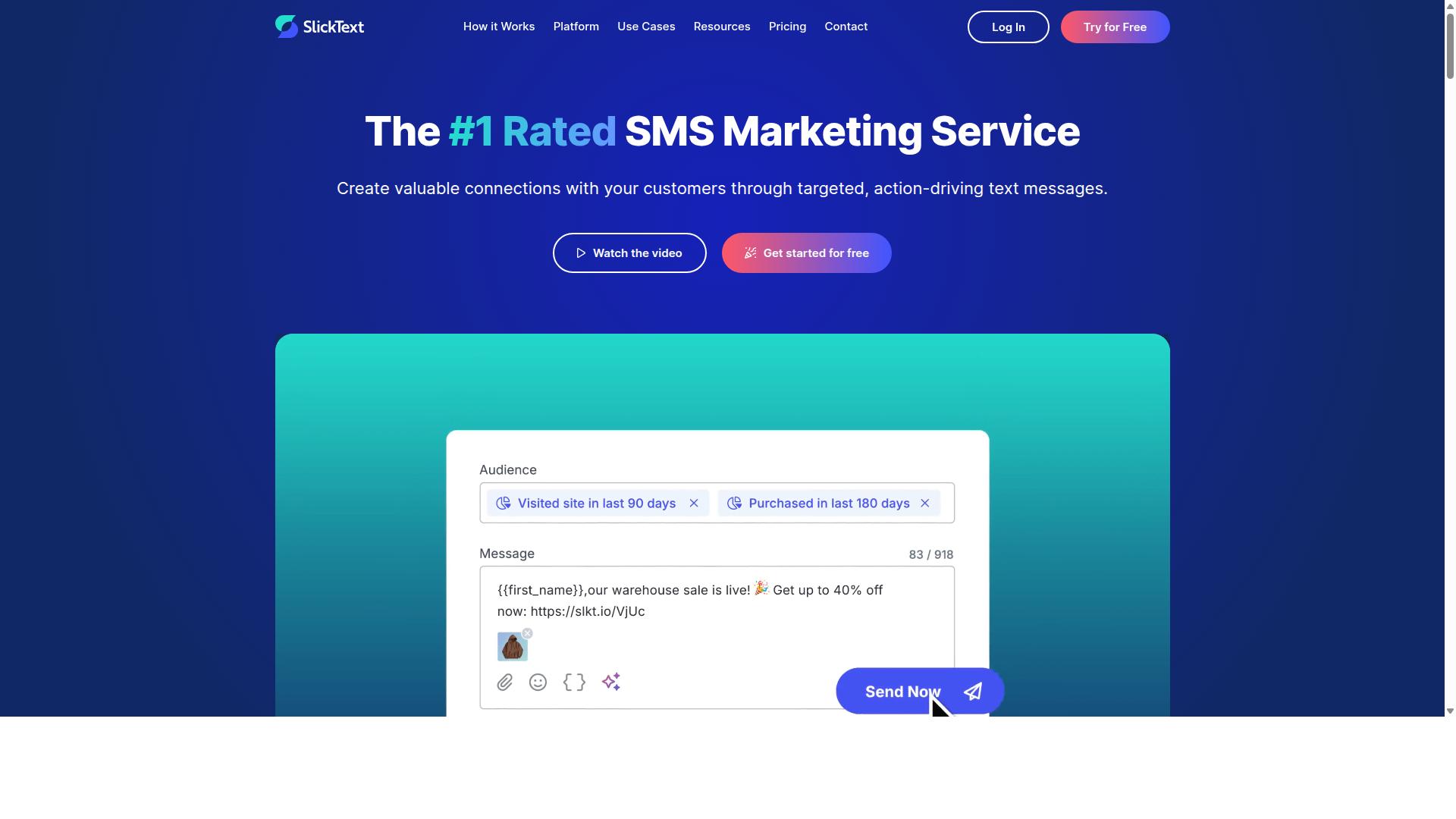 SlickText website
