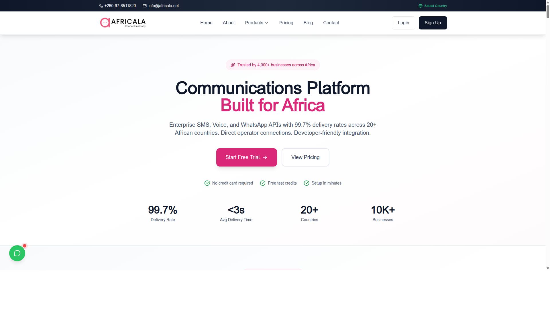 Africala website