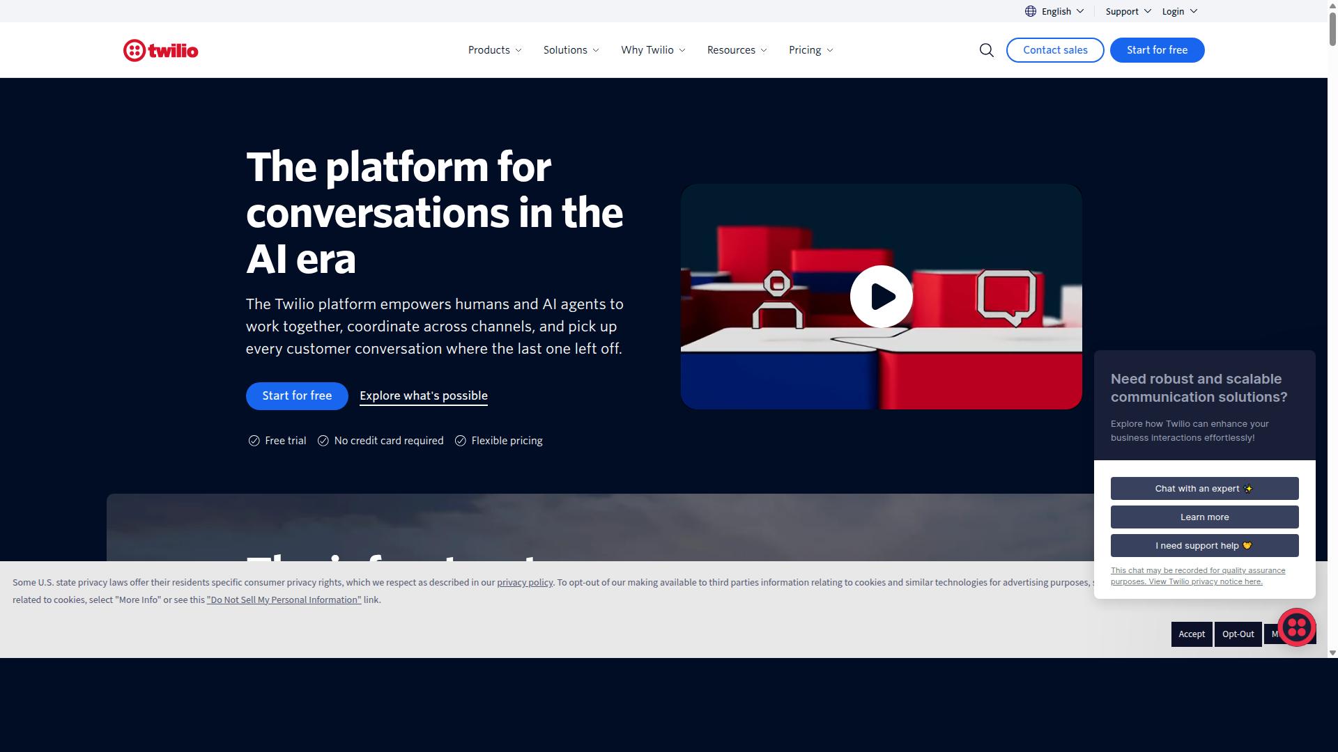 Twilio website