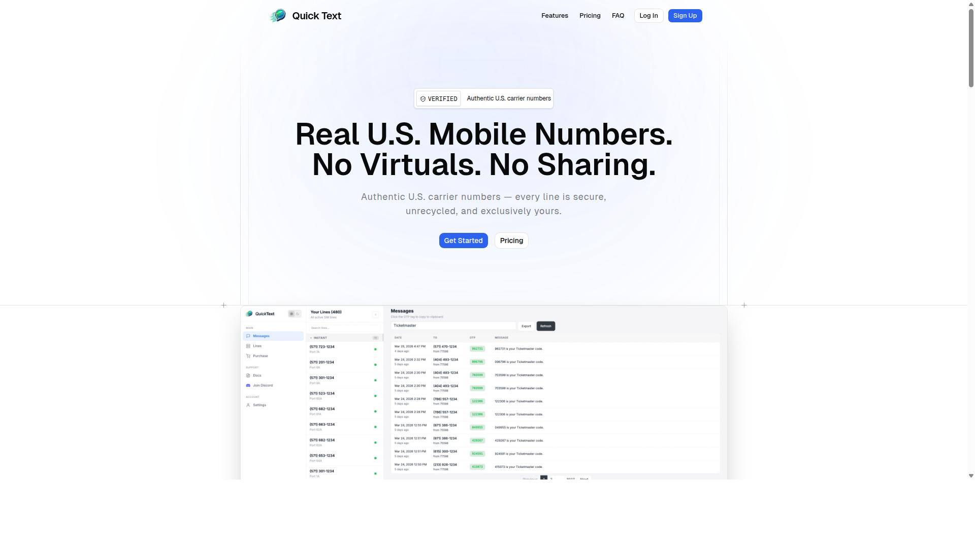 Quicktext website