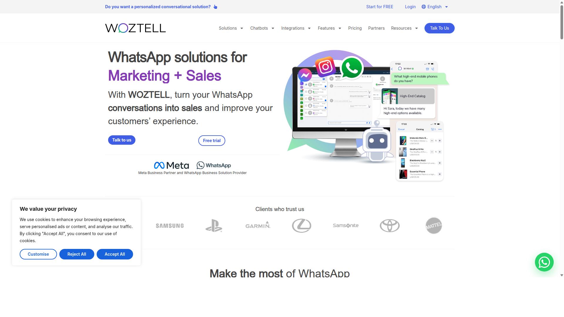WOZTELL website