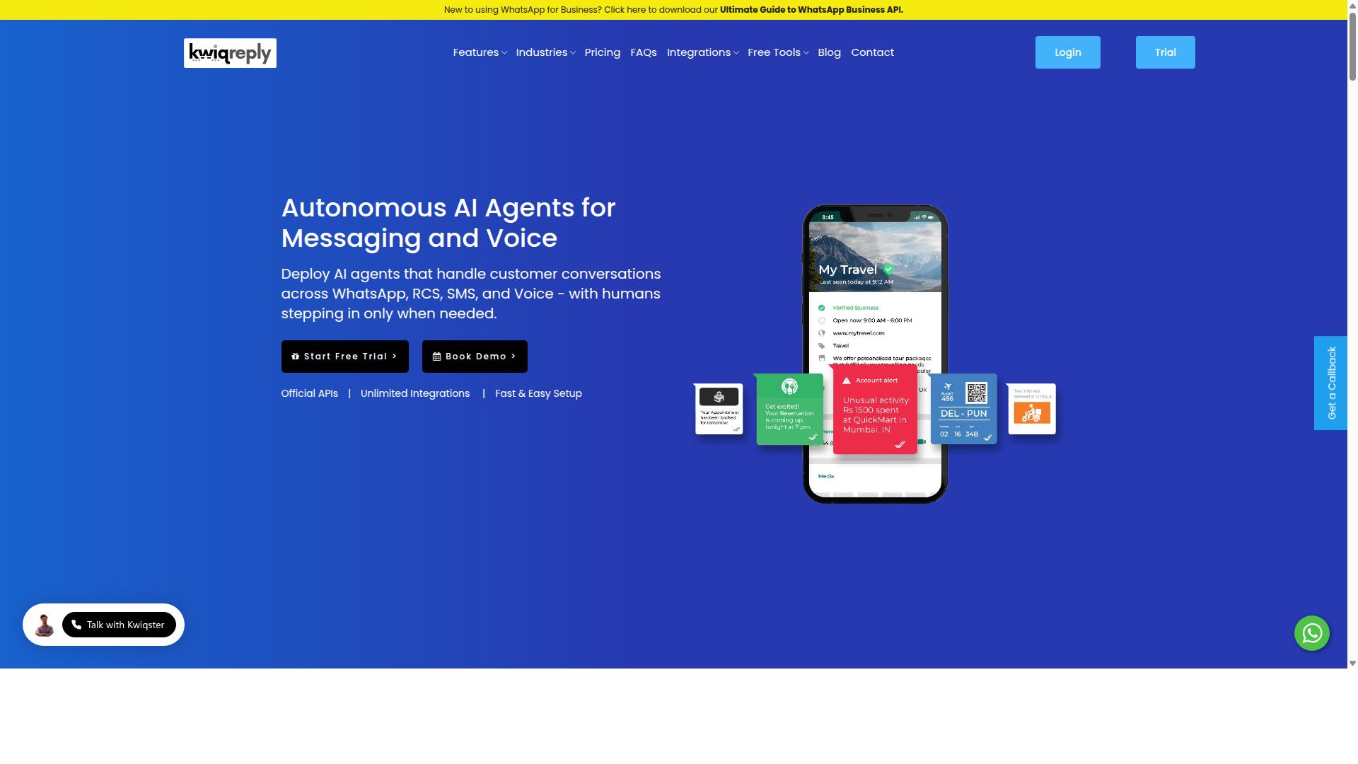 kwiqreply website