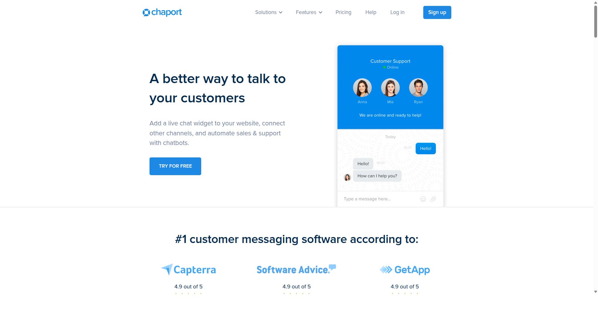 Chaport website