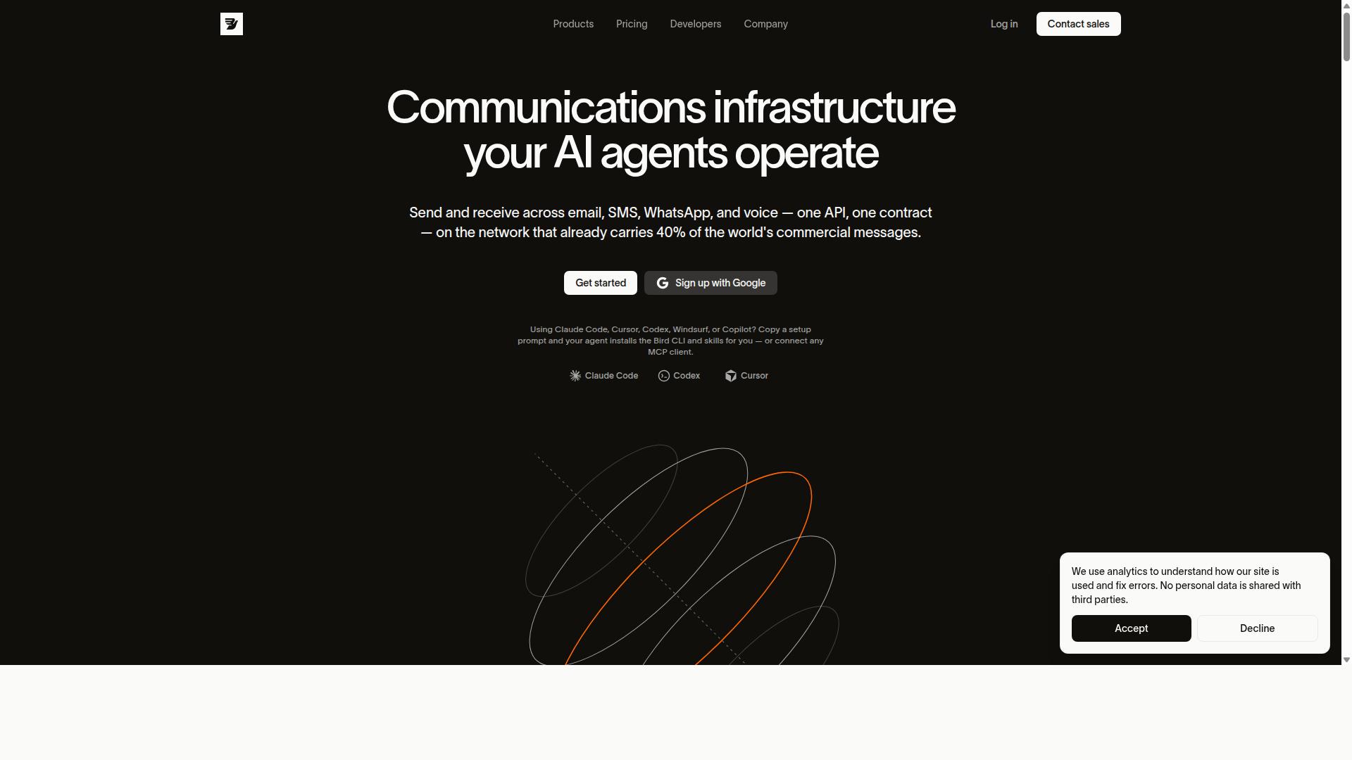 Bird (Formerly MessageBird) website