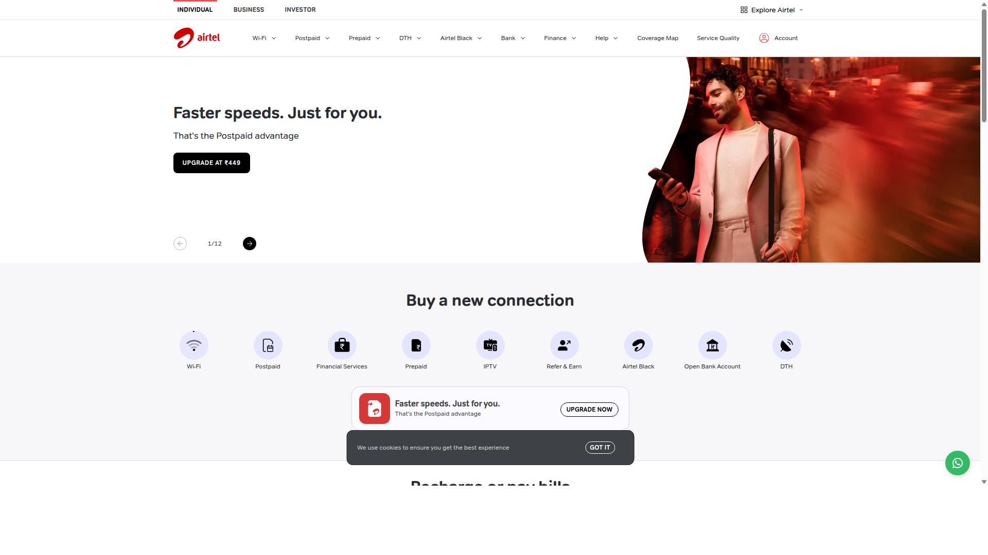 Airtel IQ website