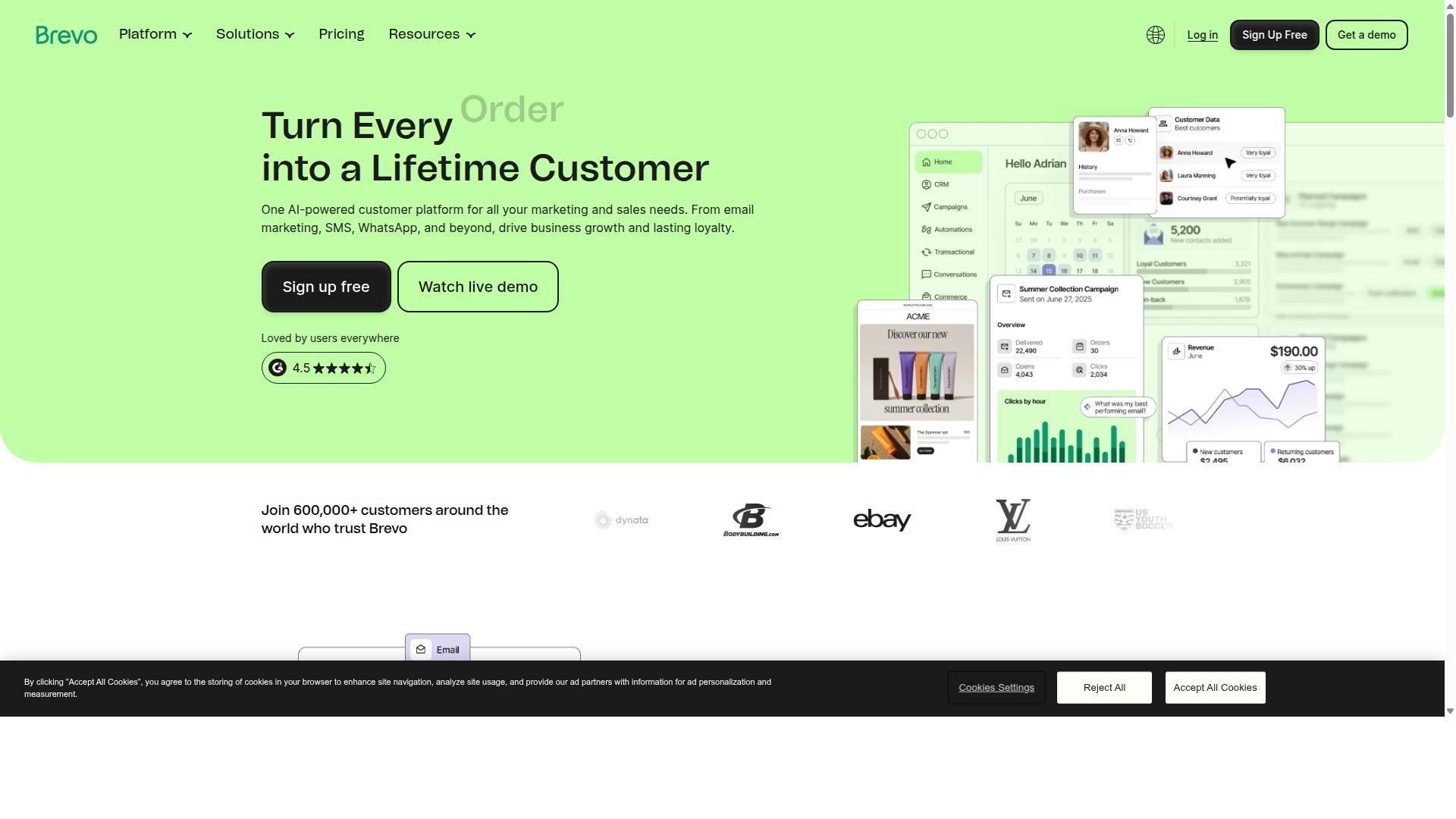 Brevo website