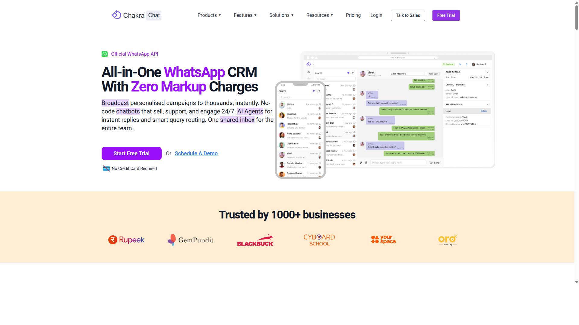 ChakraHQ website