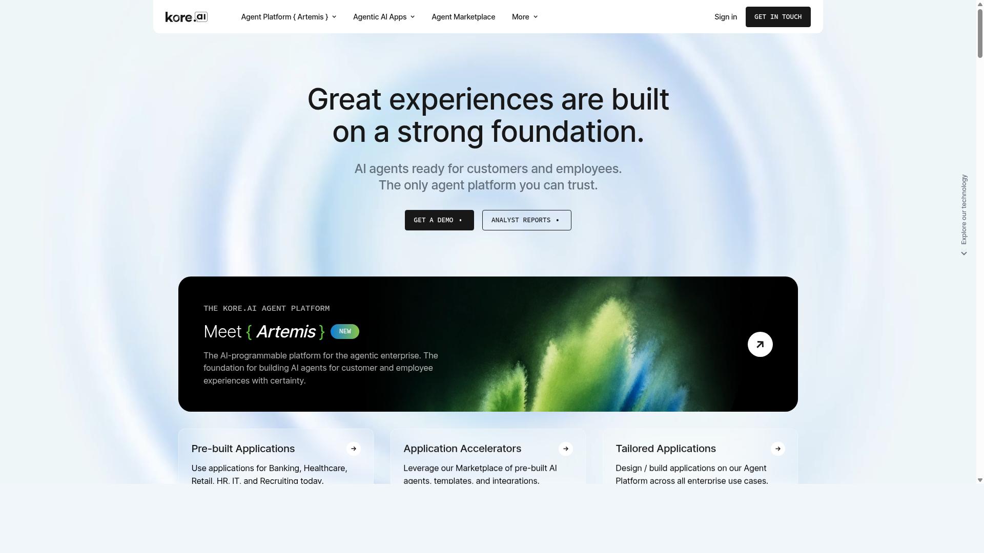 Kore.ai website