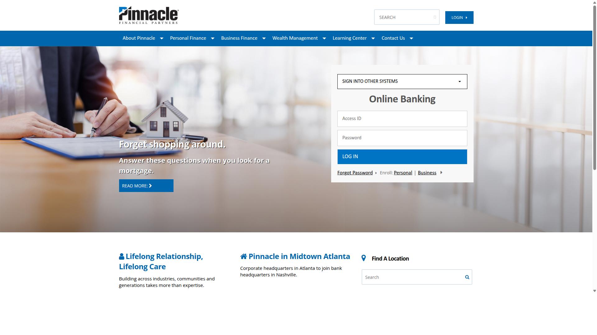 Pinnacle website
