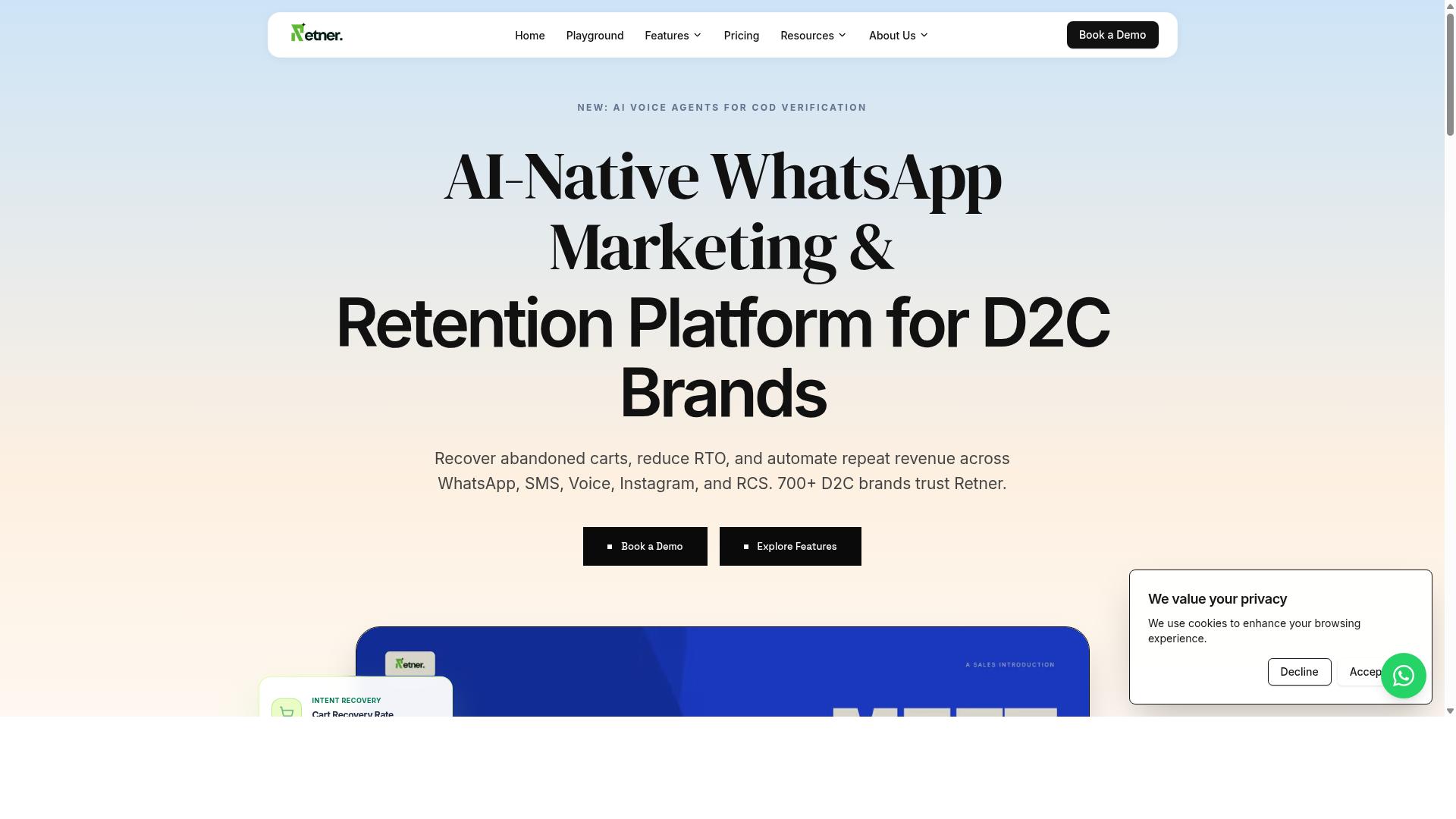 Retner website