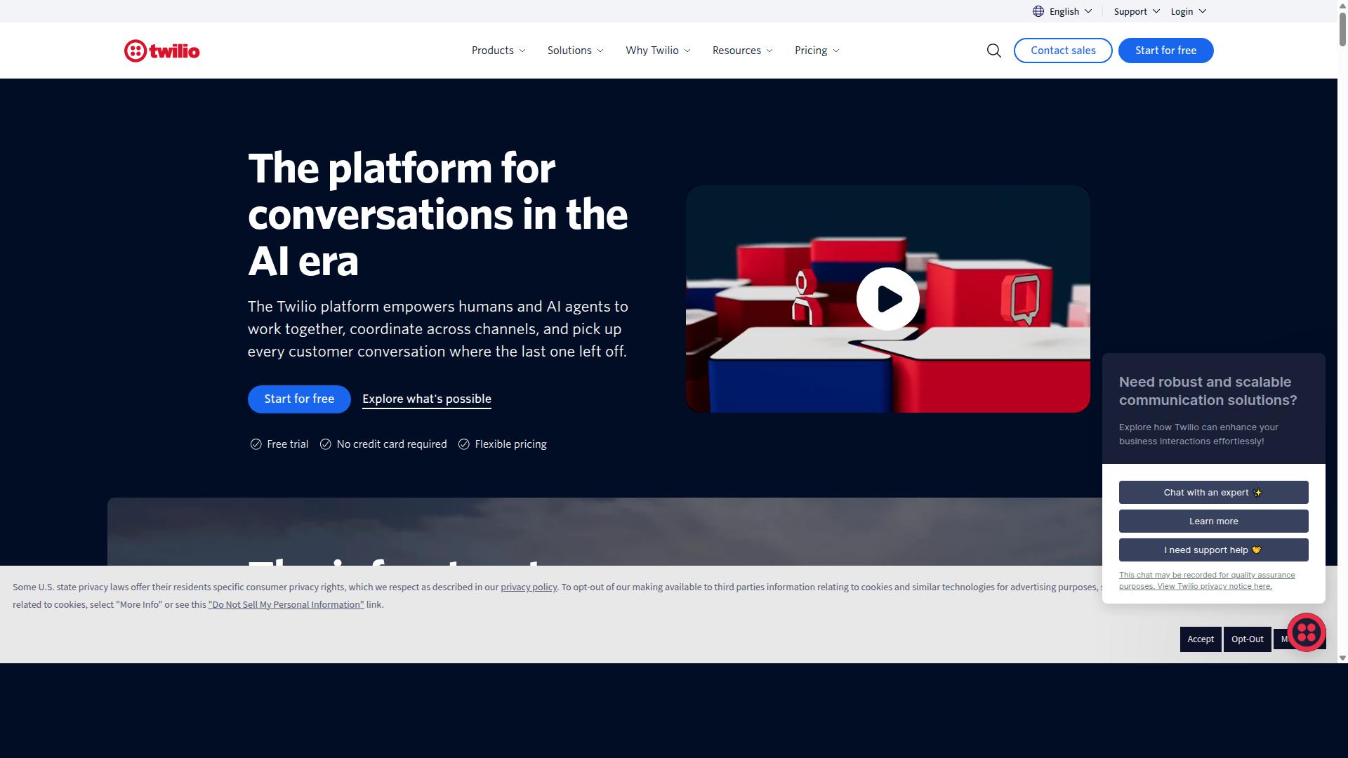 Twilio website