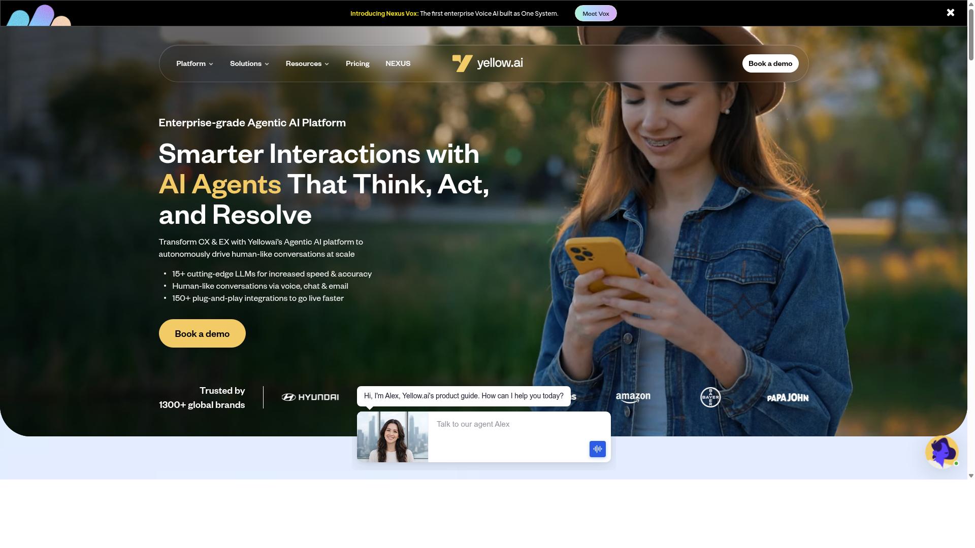 Yellow.ai website
